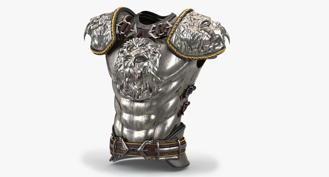 Medieval Lion Body Armor 3D model