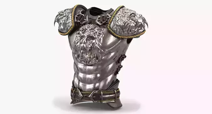 Medieval Lion Body Armor 3D model