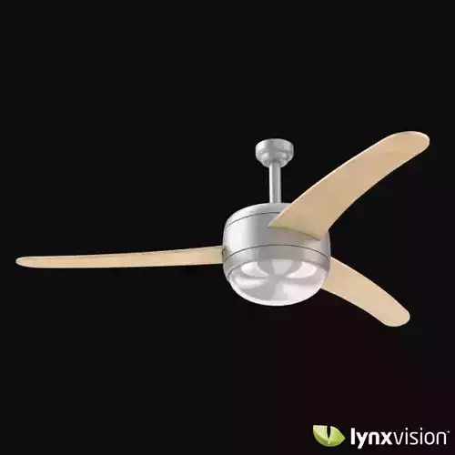 Modern Ceiling Fan with Wooden Blades