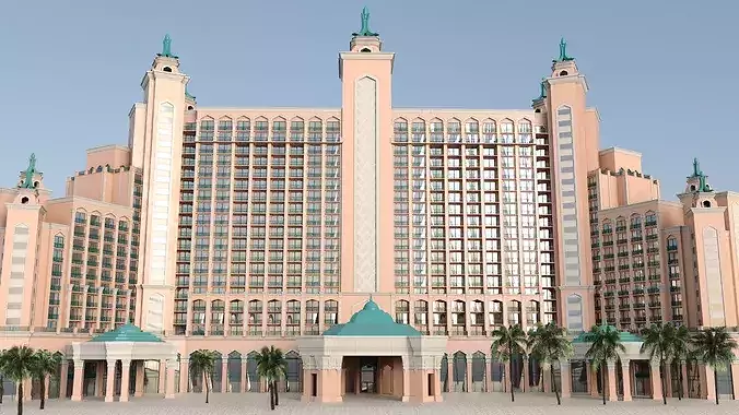 Traditional Middle Eastern Hotel 3D model