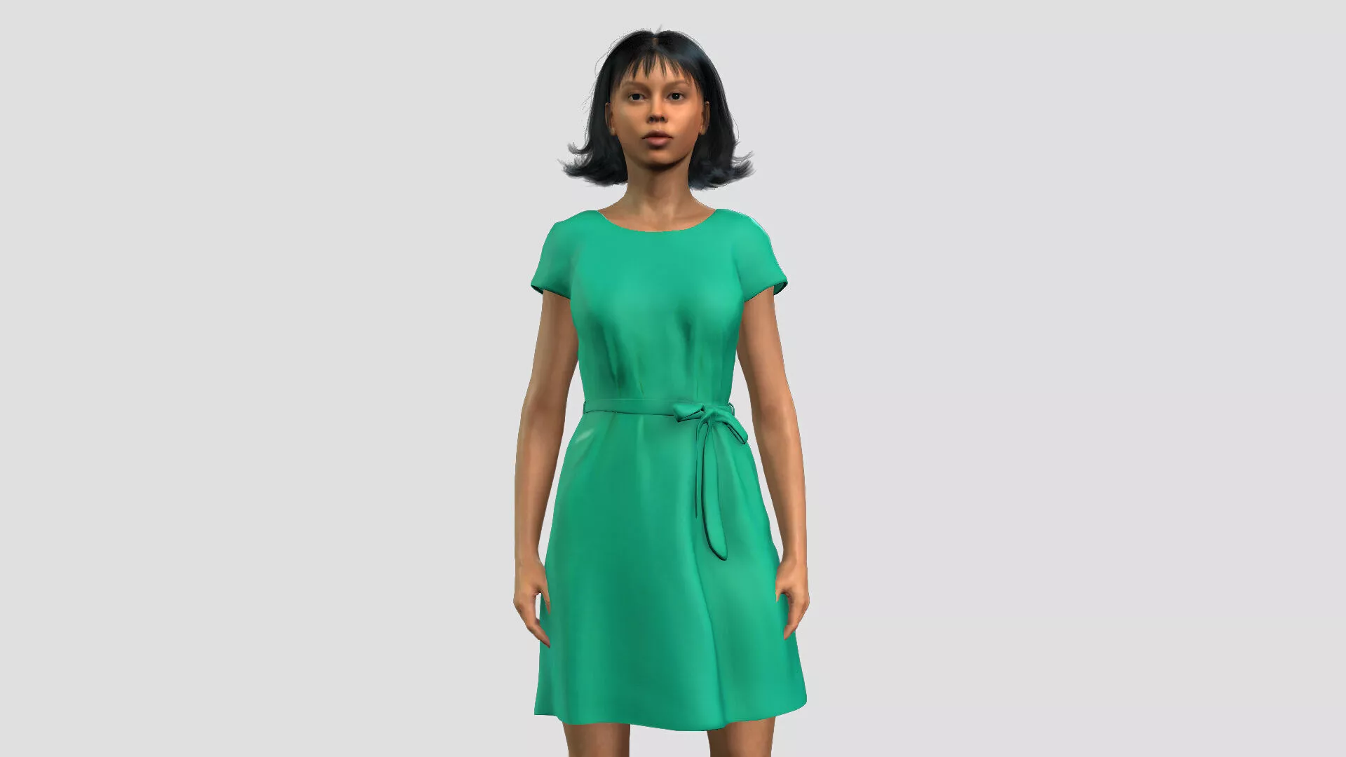 Beautiful Black Woman 3D model