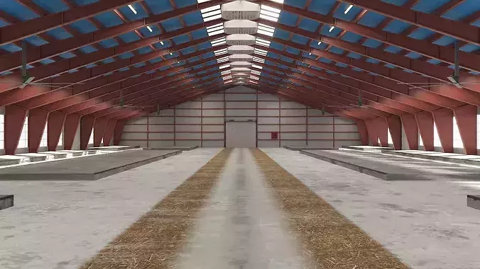 Cattle Shed 3D model