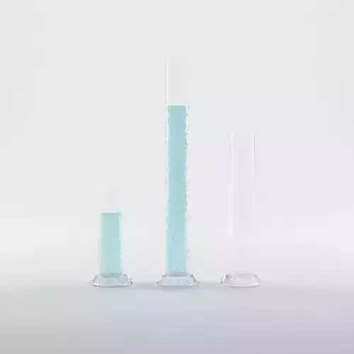 Graduated Cylinder Low-poly 3D model
