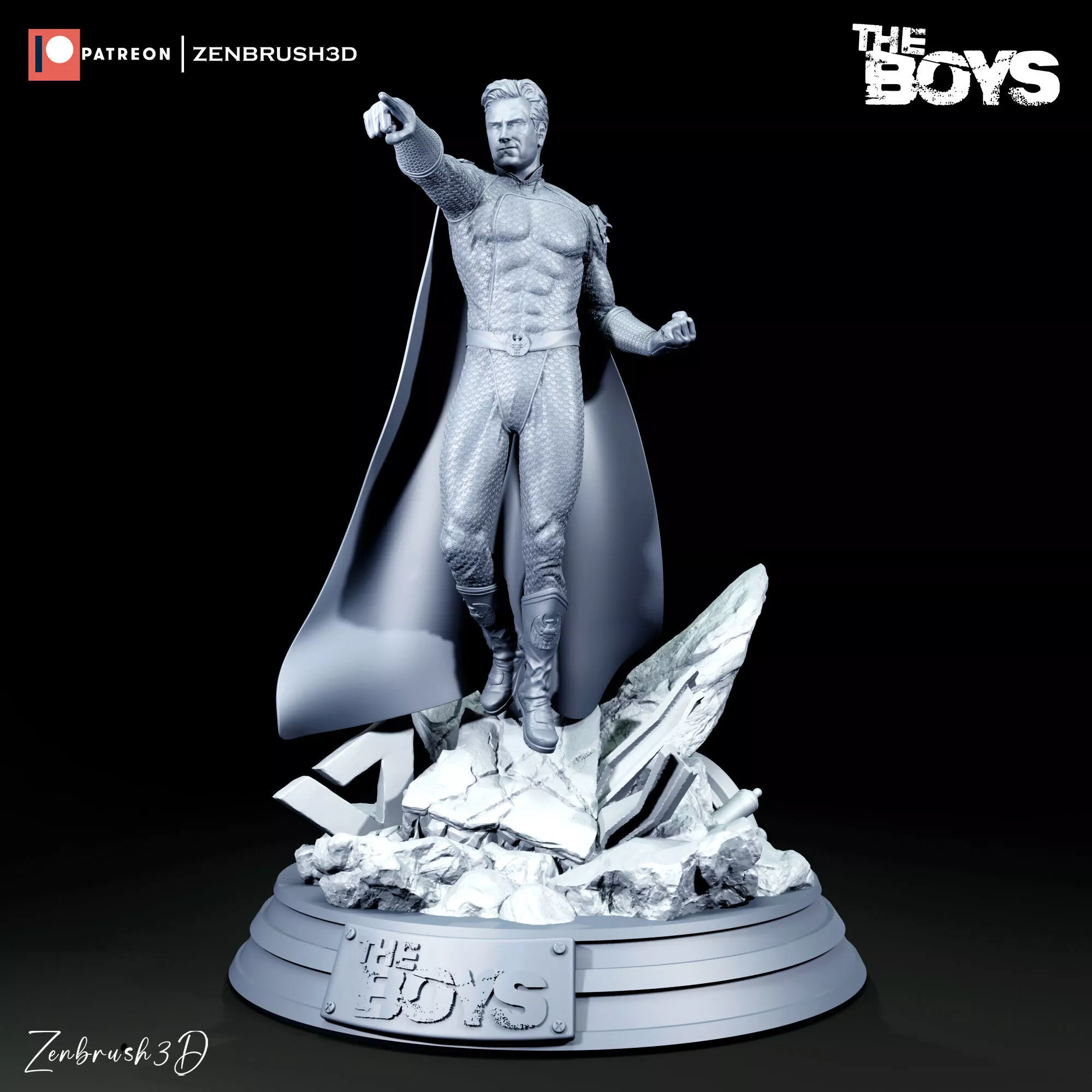 Homelander The patriot - The Boys STL 3D print model