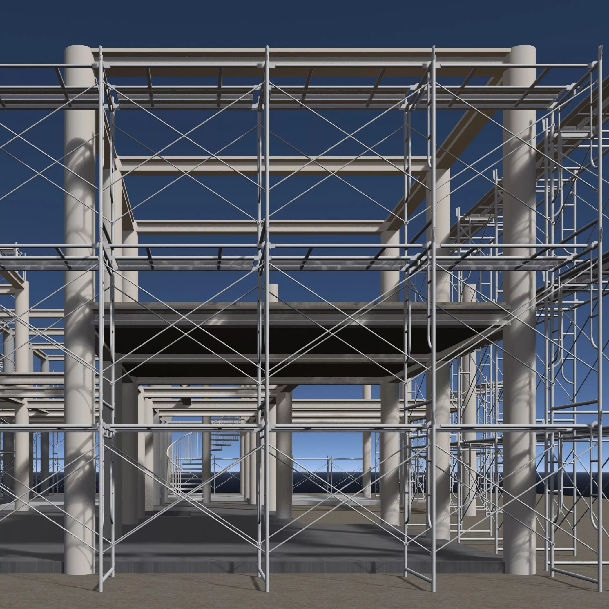 Building in construction scene 26-16 3D model
