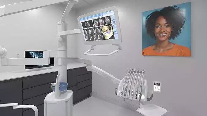Dental Office Interior 3D model 7