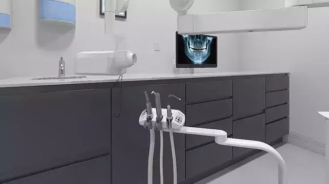 Dental Office Interior 3D model 6