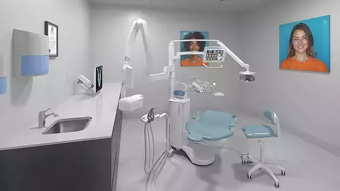 Dental Office Interior 3D model 3