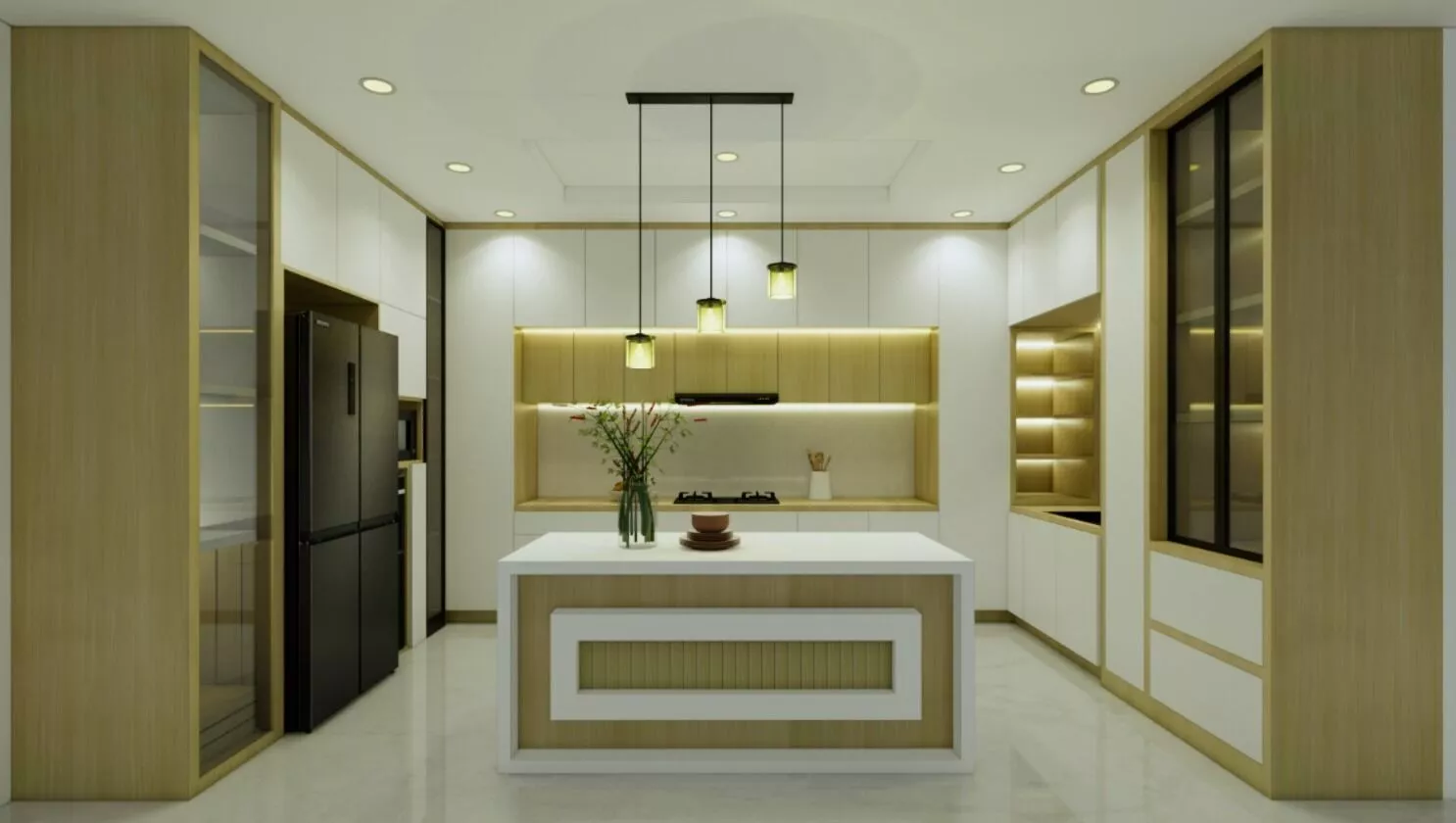 Kitchen Set Interior Scene for SketchUp 3D model