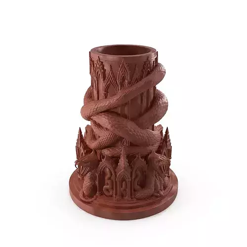 Gothic snake Candle holder 008
