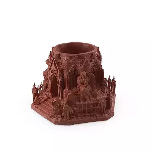 Gothic Graveyard Crypt Candle holder 004