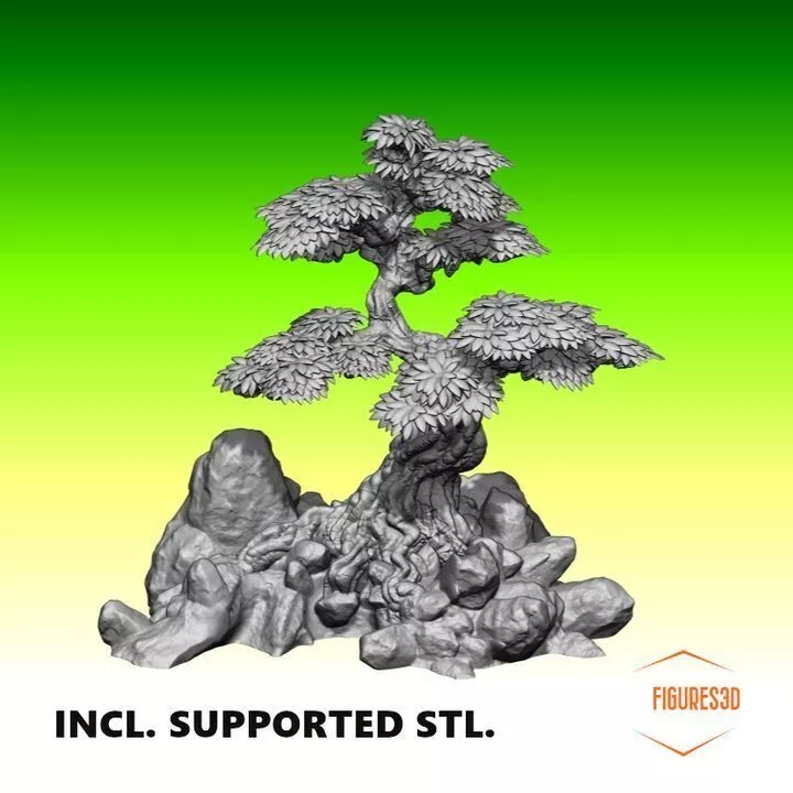 japanese garden tree 4 3D print model
