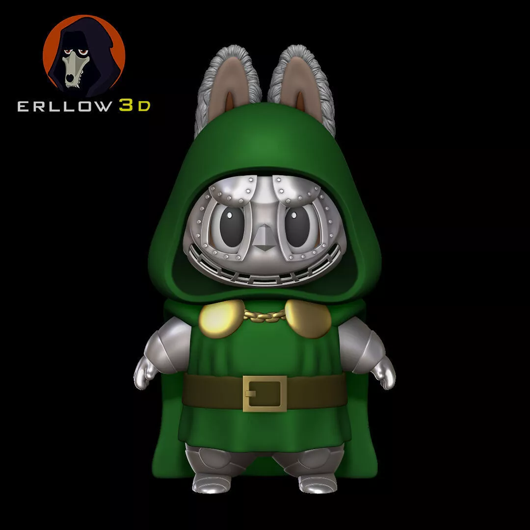 Doctor Doom Labubu 3D print model