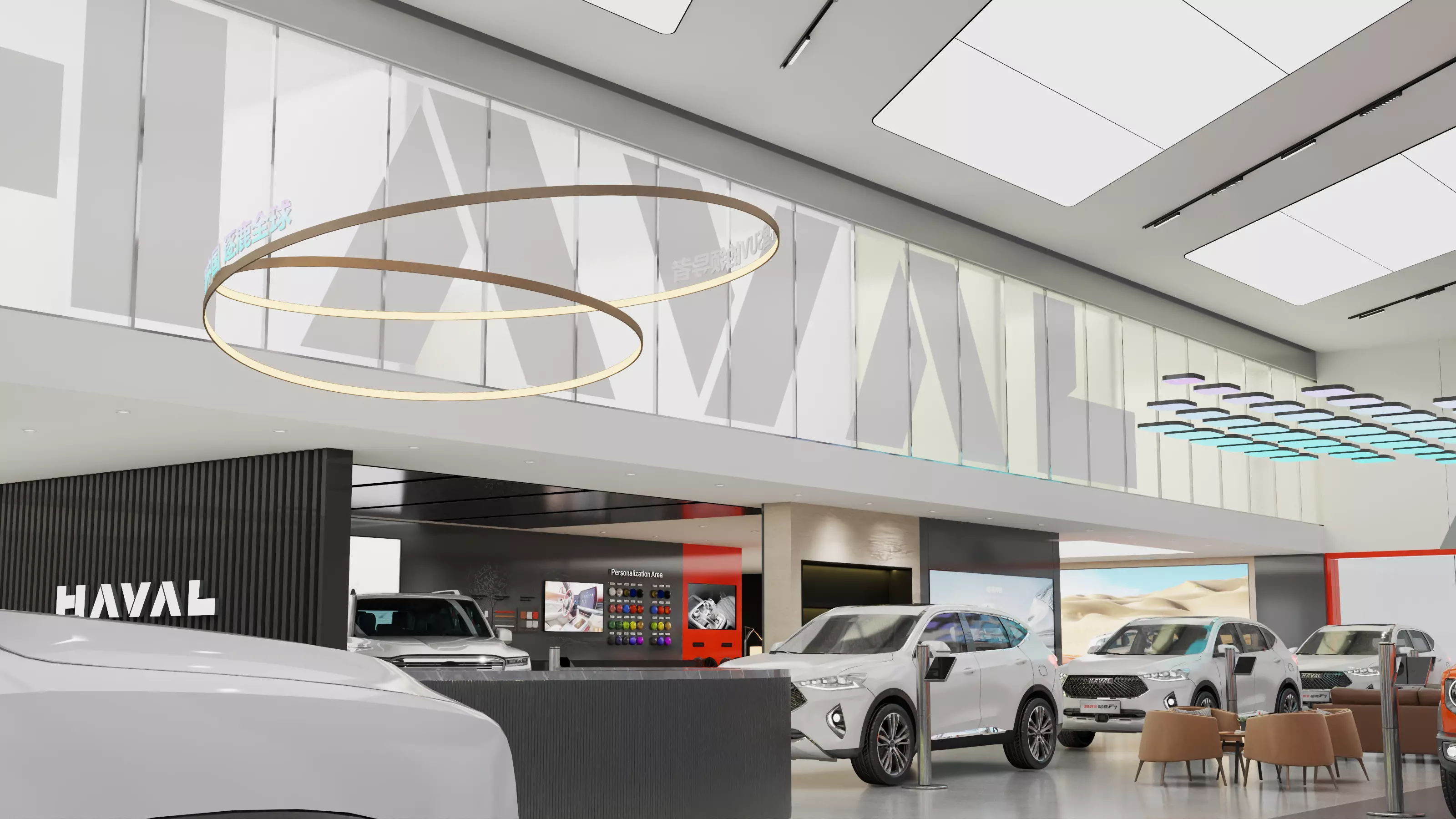 car dealership09 3D model