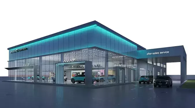car dealership10 3D model