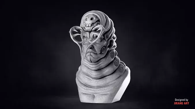 BIOFORGE - MUTANT HEAD - STL OBJ