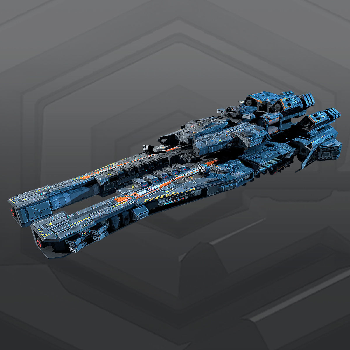 SF Dreadnought 2B Low-poly 3D model_2