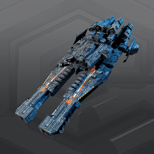 SF Dreadnought 2B Low-poly 3D model