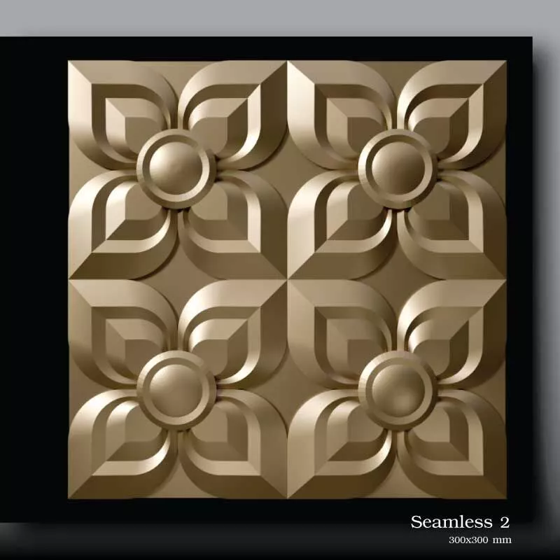 3D model CNC Wall Panel Decorate 3D model Seamless 2 Free 3D print model