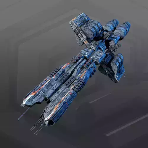 SF Dreadnought 2E Low-poly 3D model