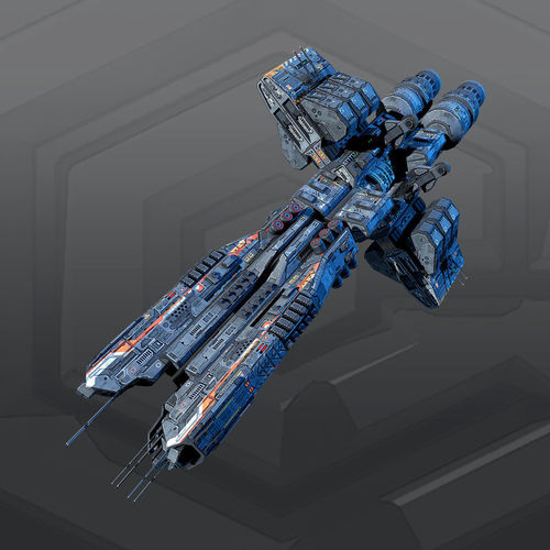 SF Dreadnought 2E Low-poly 3D model