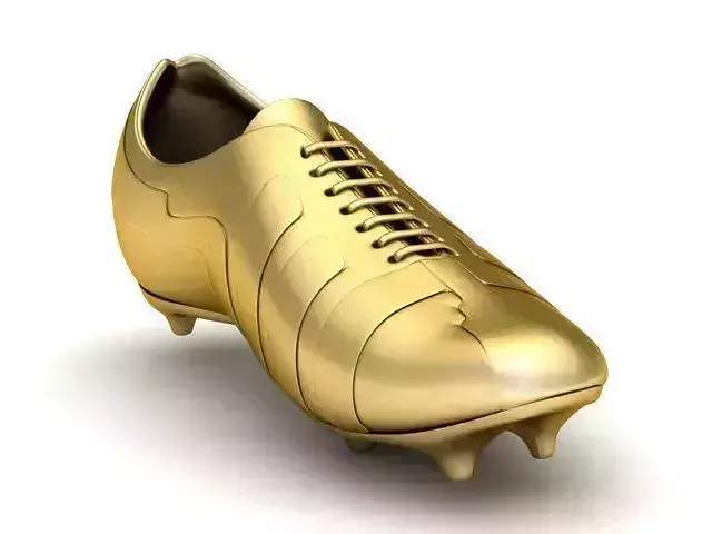 Pendant golden football shoe