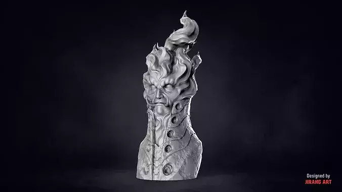 BIOFORGE - FIRE HEAD - STL OBJ