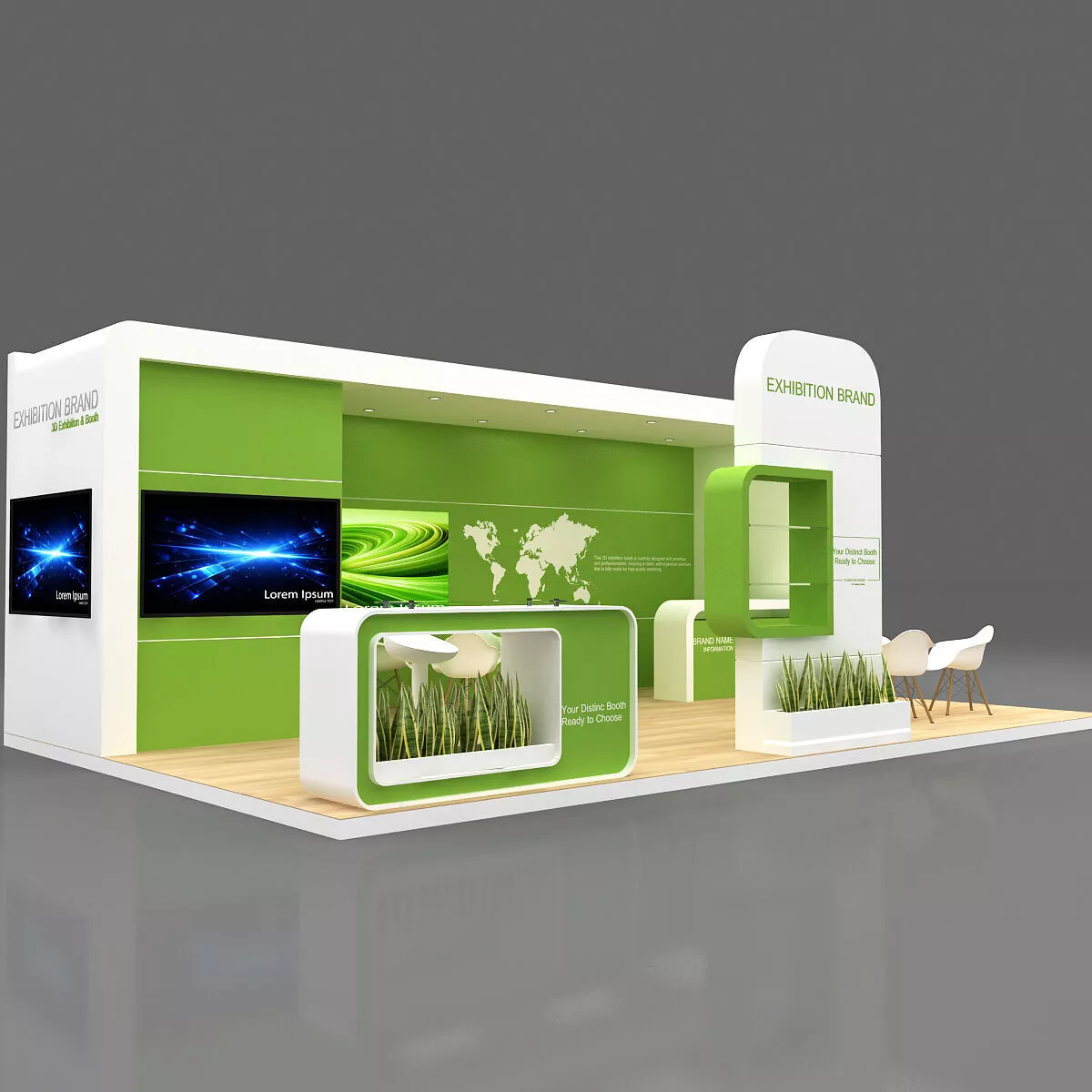 Exhibition Booth Stall 3D model