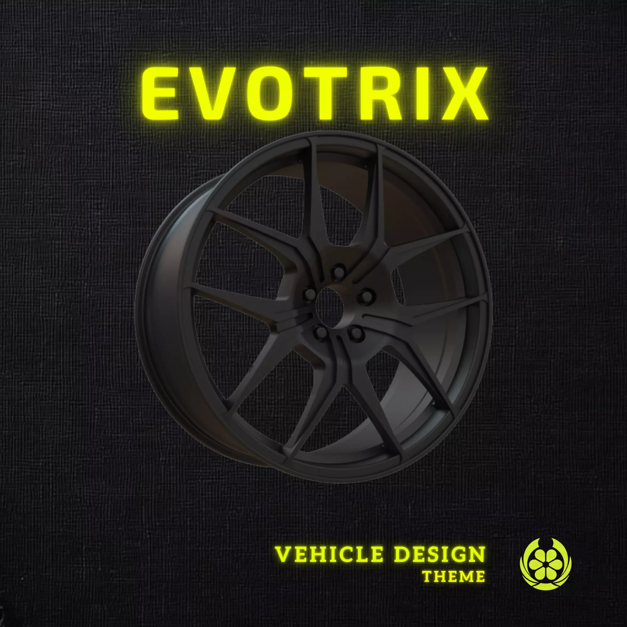 04 Enkei TSR-X Car Rim - 3D Print 3D print model