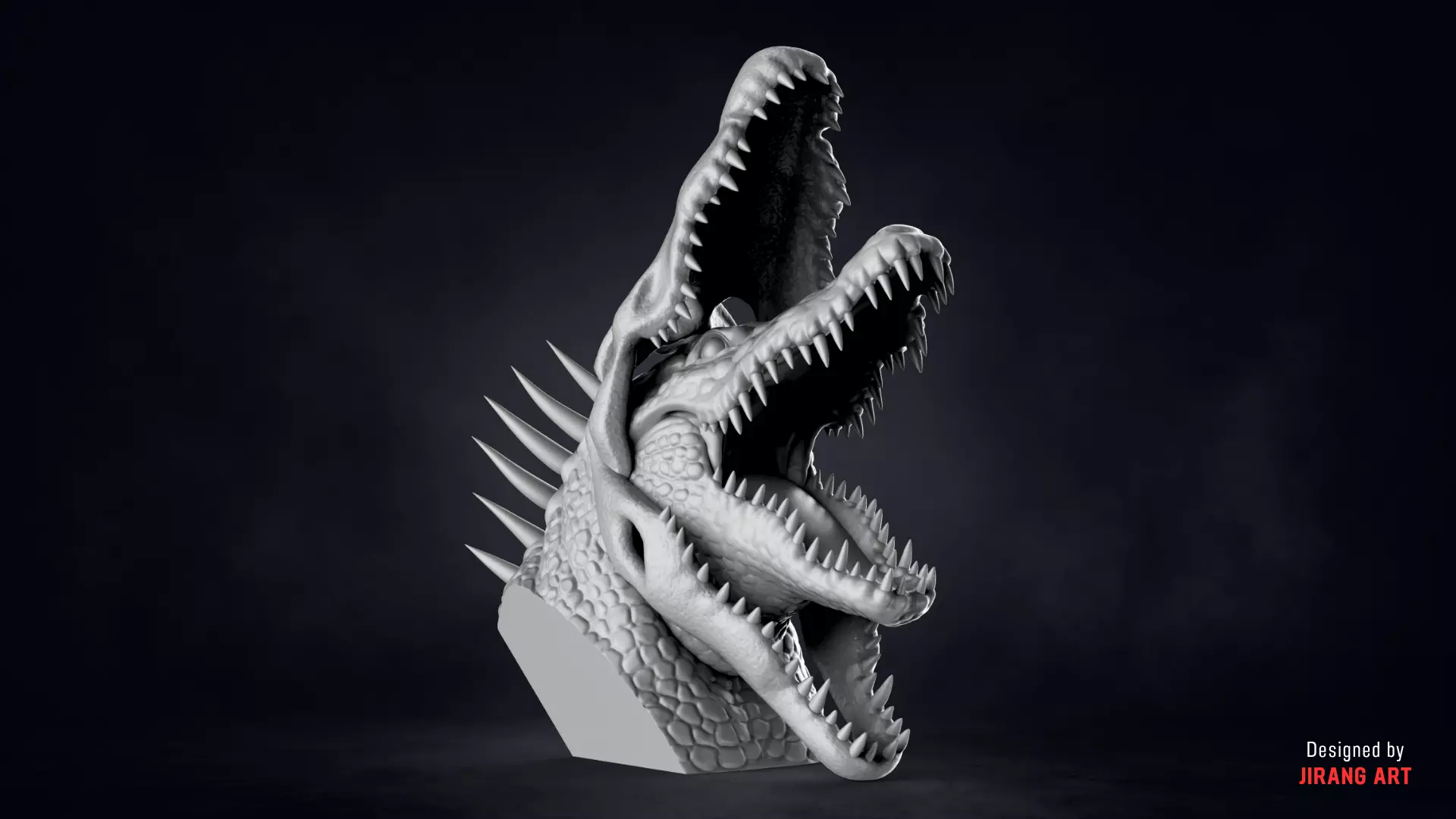 BIOFORGE - SWAMP HEAD - STL OBJ 3D print model