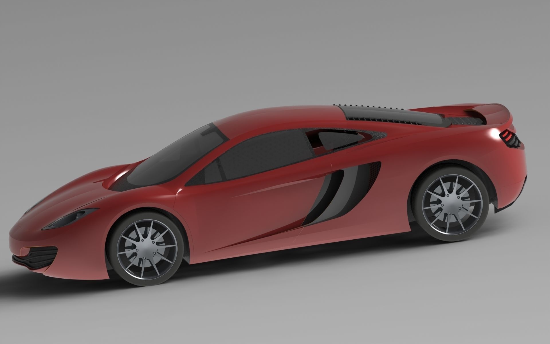 McLaren MP4 12c Car GameReady 3D Model 3D model_1