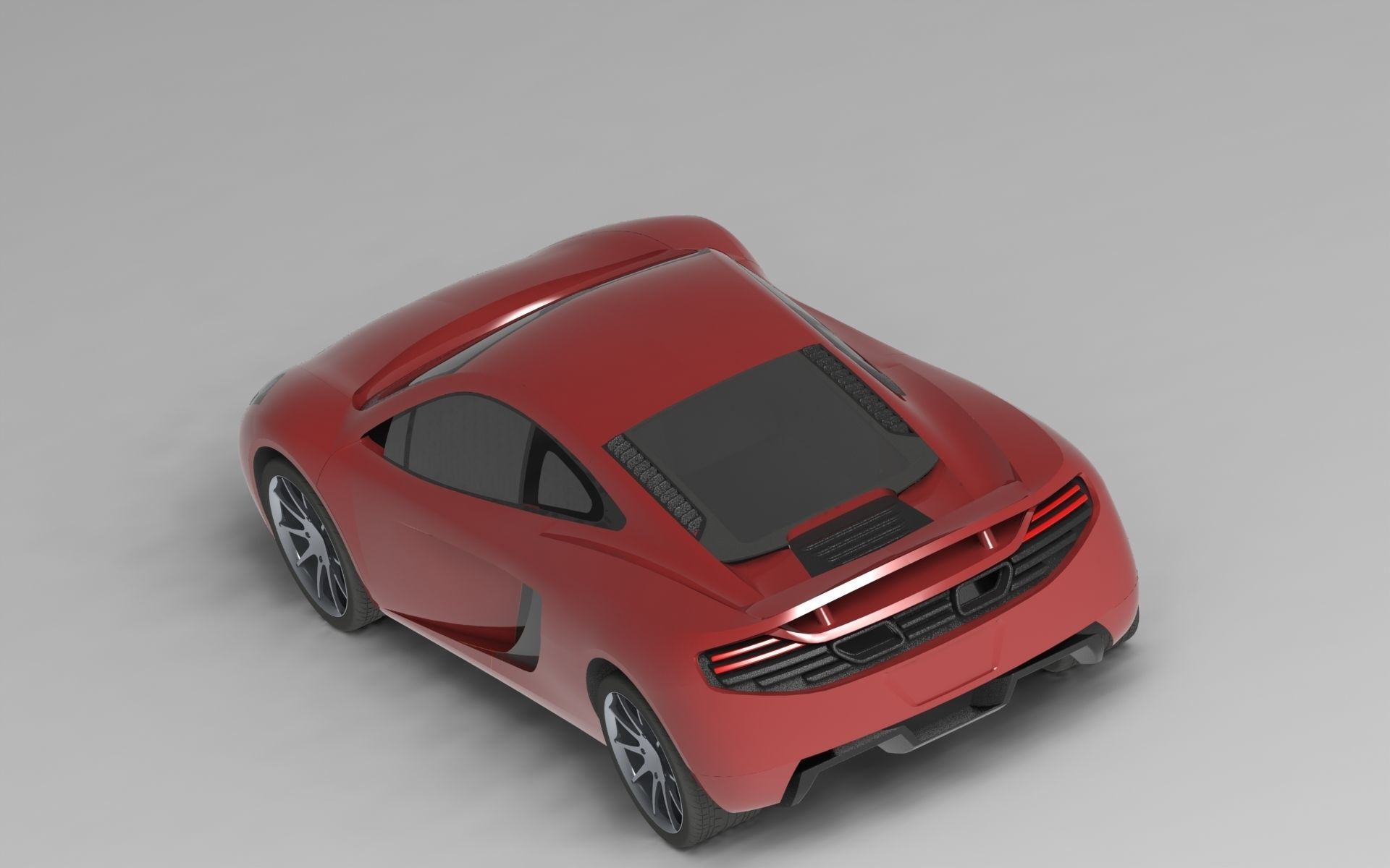 McLaren MP4 12c Car GameReady 3D Model 3D model_2