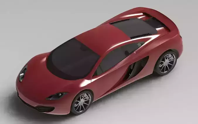 McLaren MP4 12c Car GameReady 3D Model