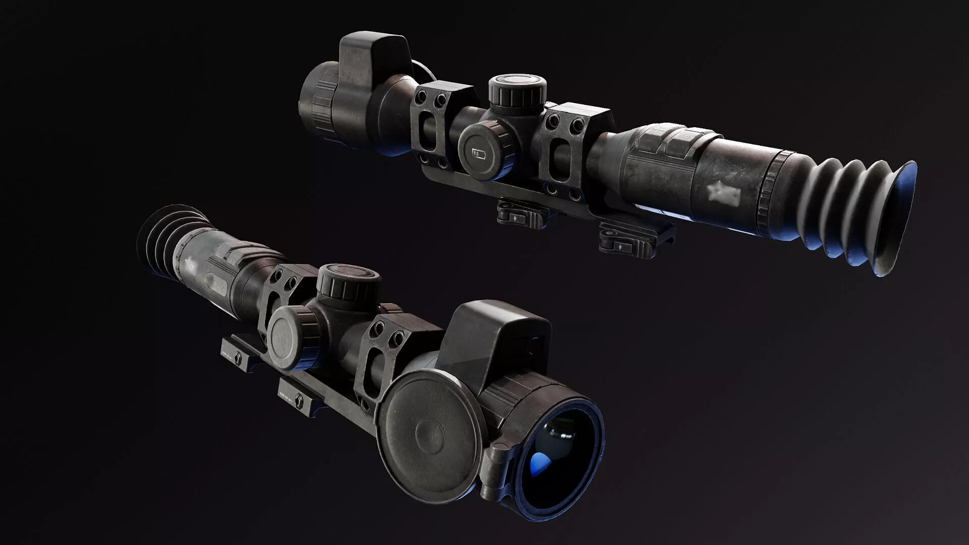 Adder V2 Thermal Scope Low-poly 3D model