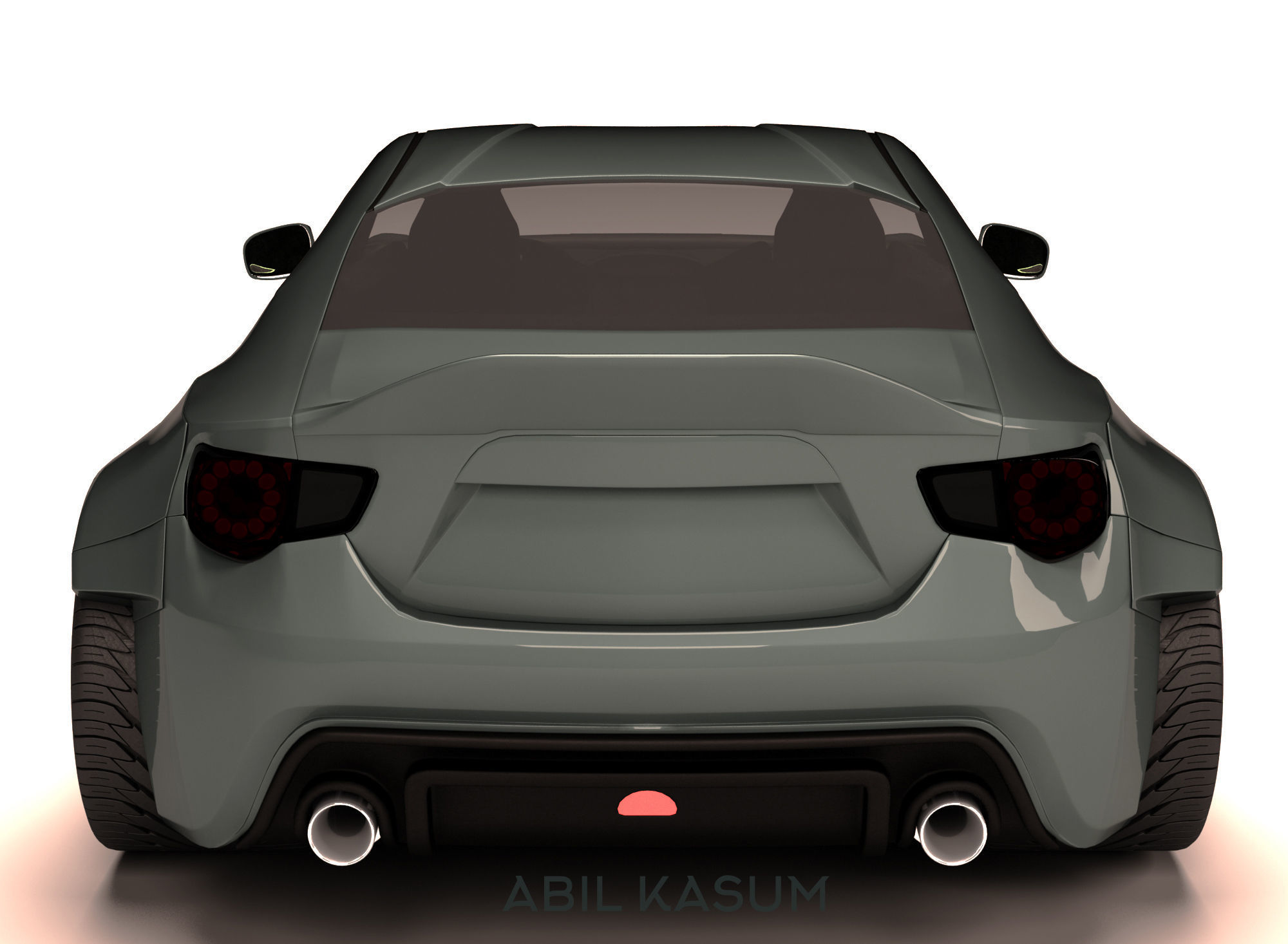 Subaru BRZ RocketBunny Low-poly 3D model_5