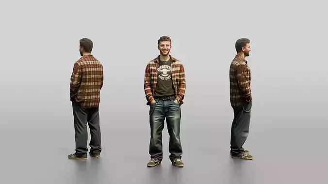 Grunge Skater Man 01