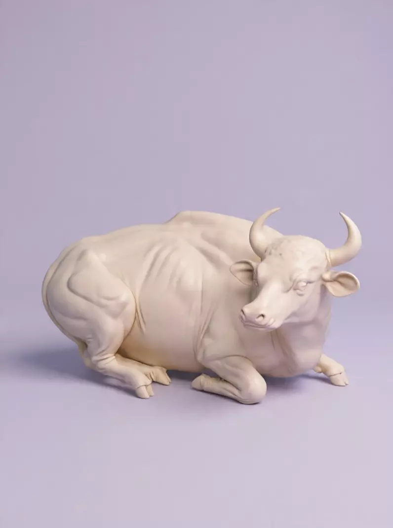Gaur Indian bison Bos gaurus cow 3D print model