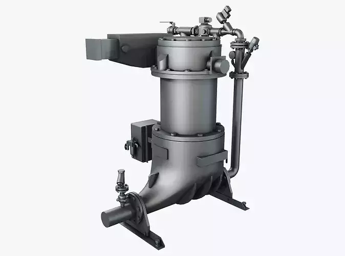 Ash Vessel Pump 57 M1 Low Poly