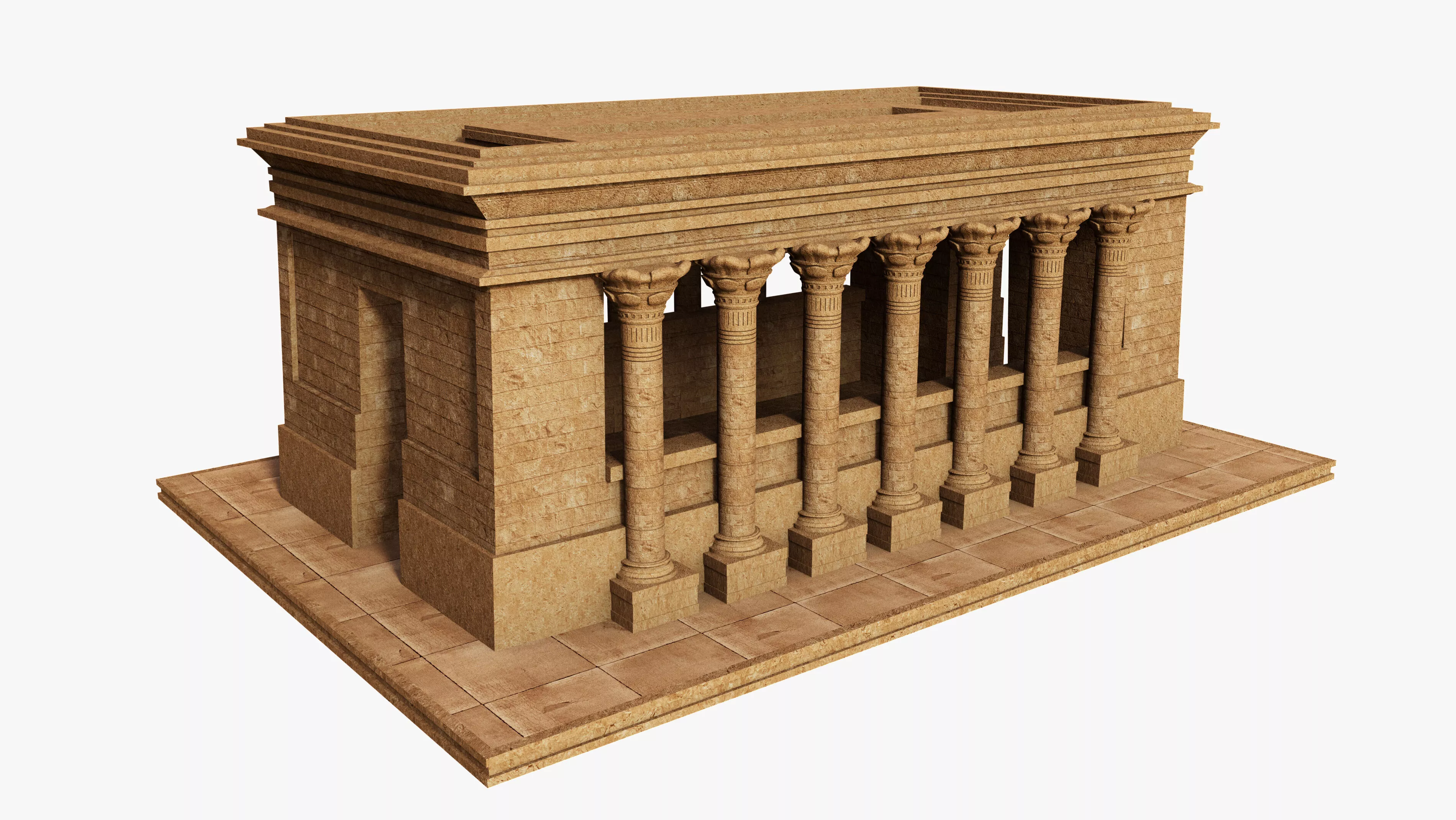 Free egyptian temple Free 3D model