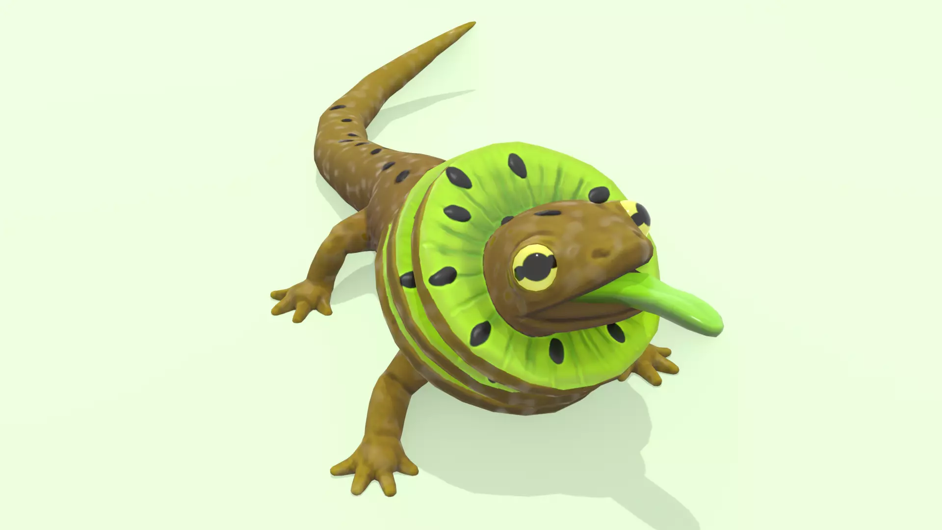 Kiwimander Charlie Low-poly 3D model