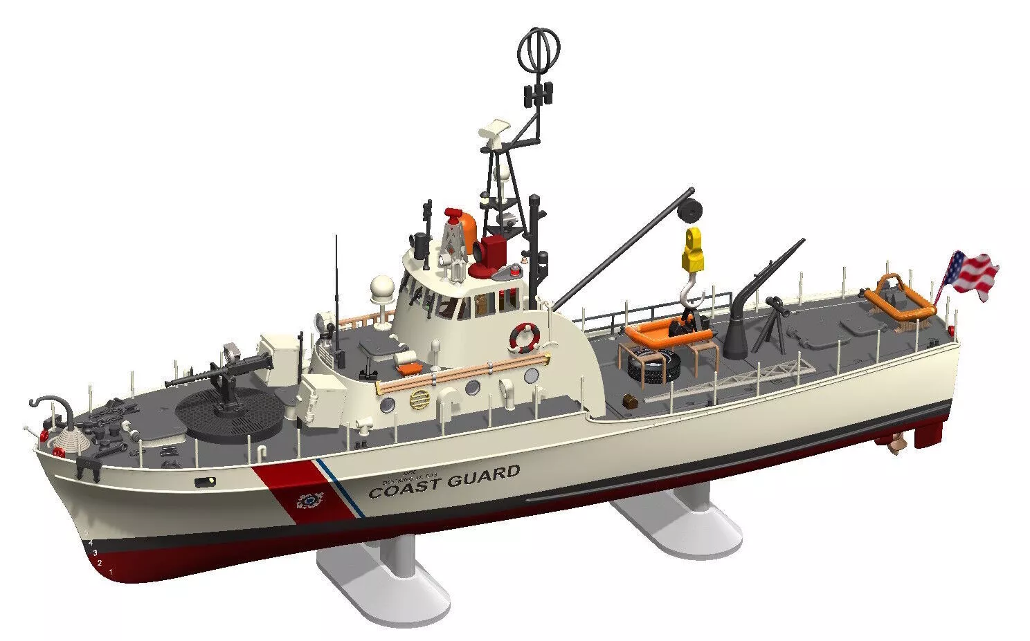 USCG Point Class Cutter 1 34 scale RC Ready 3D print model