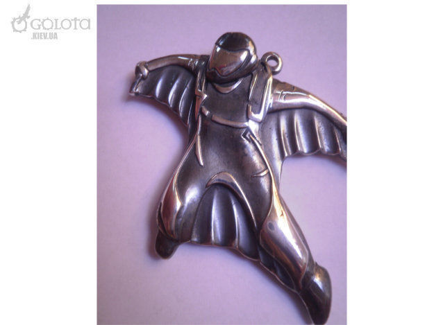 Wingsuit orignal pendant keychain 3D print model_3