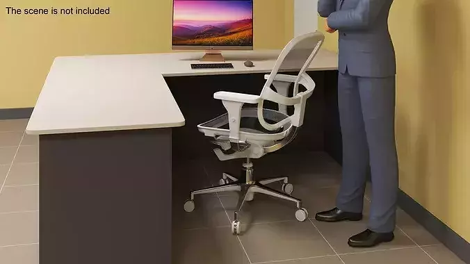 Ergonomic Mesh Office Chair 3D model 3