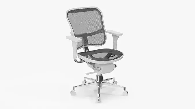 Ergonomic Mesh Office Chair 3D model 2