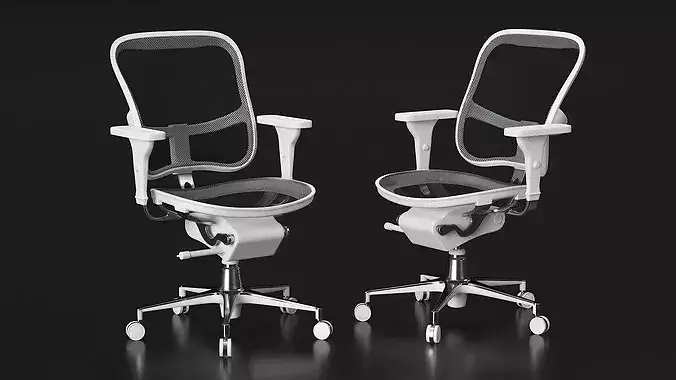 Ergonomic Mesh Office Chair 3D model 5