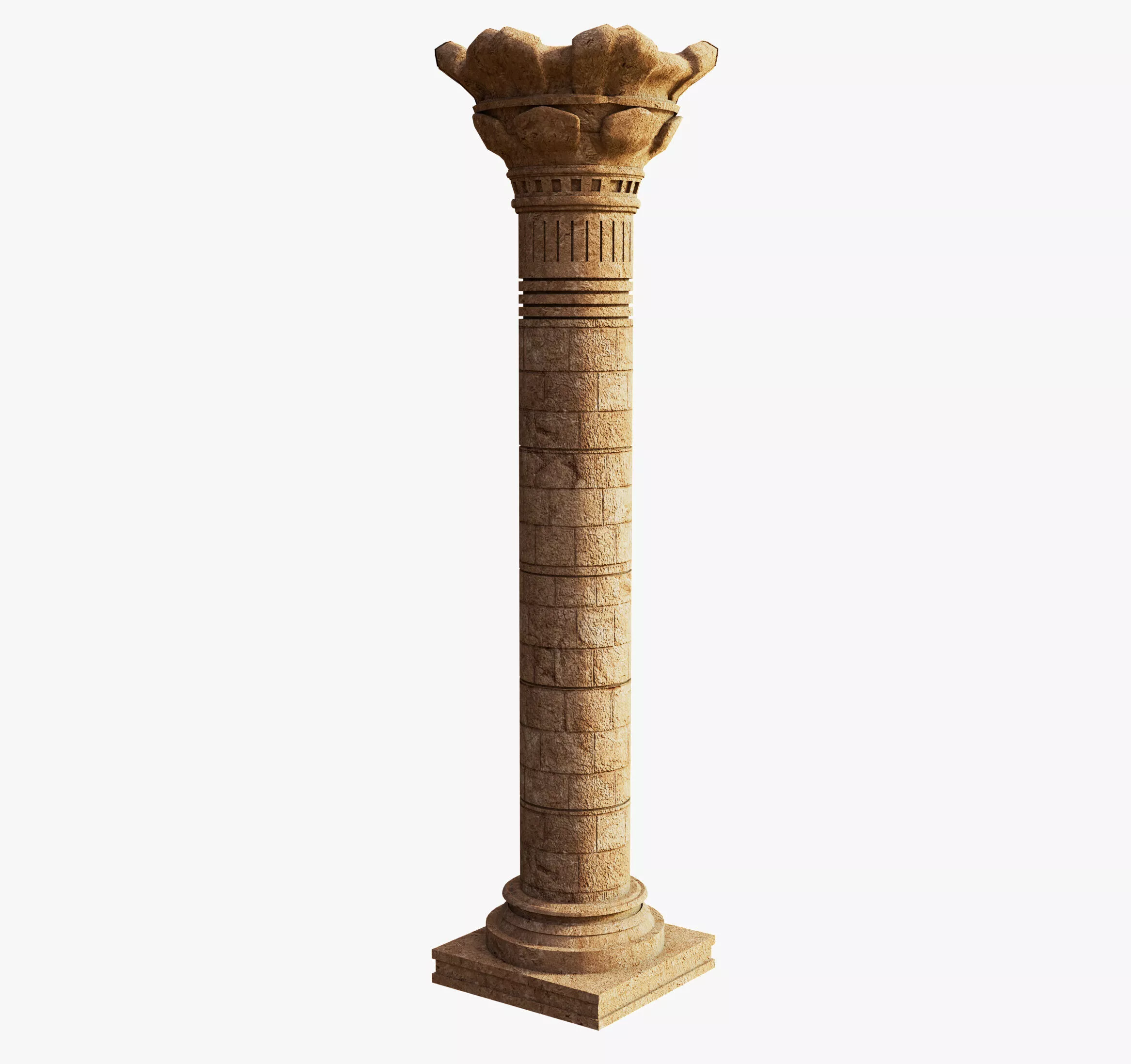 Ancient egyptian pillar Free 3D model