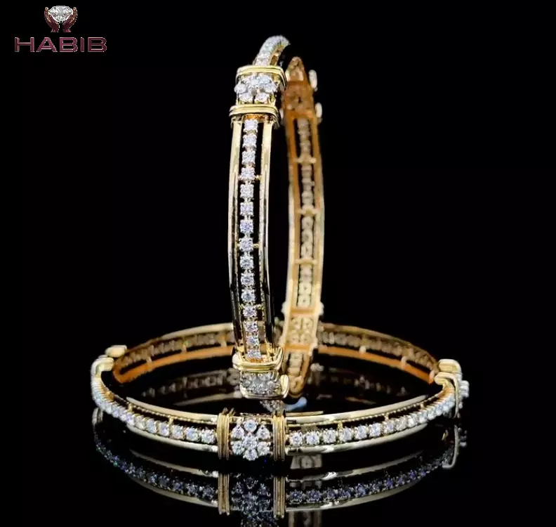 Elegant Diamond Gold Bangle High Precision 3D Jewelry Model 3D print model