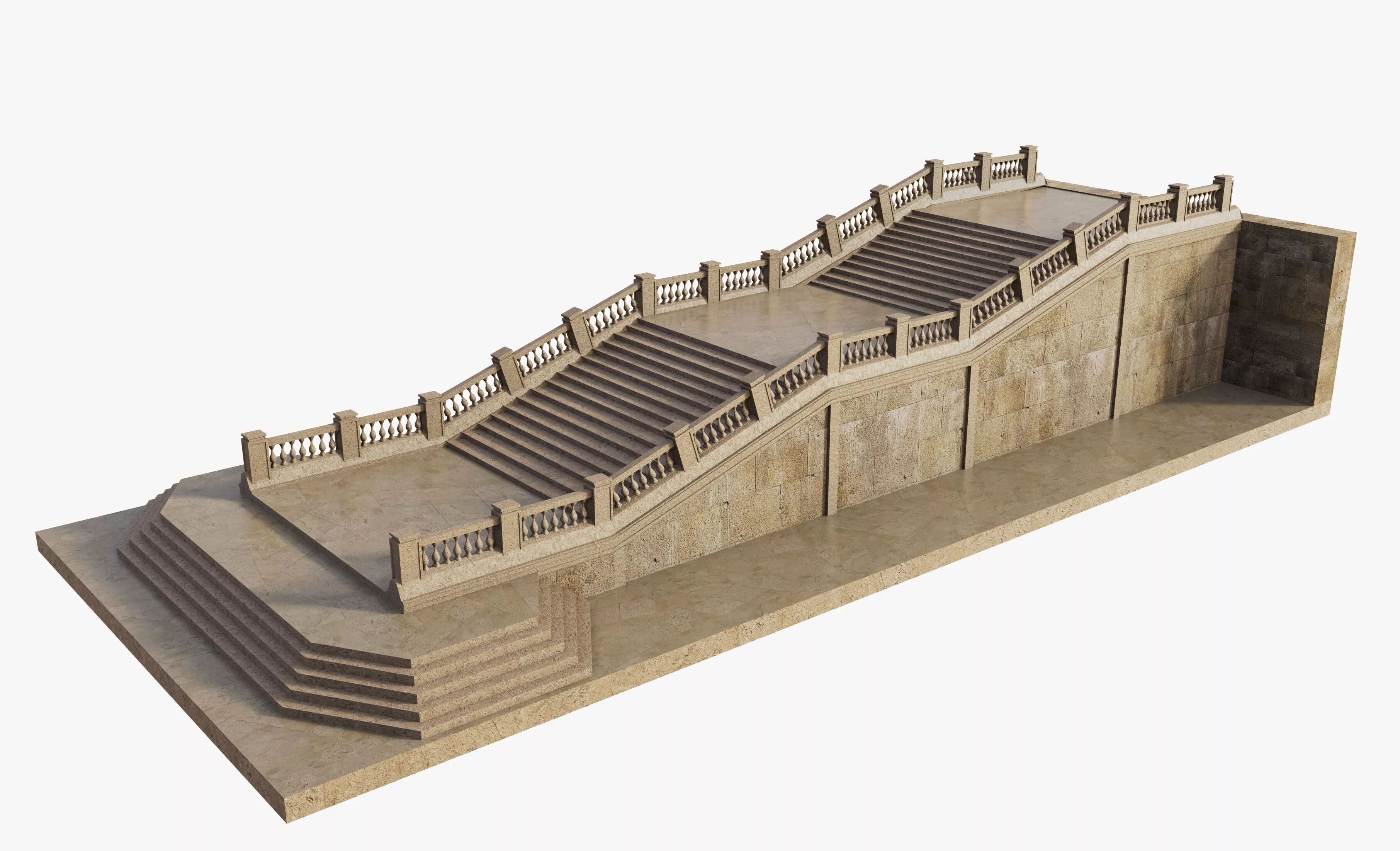 Classic Stairs Free 3D model