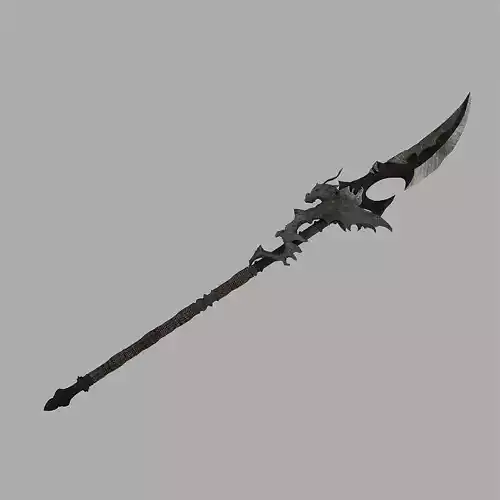 dragon spear lowpoly highpoly Low-poly 3D model