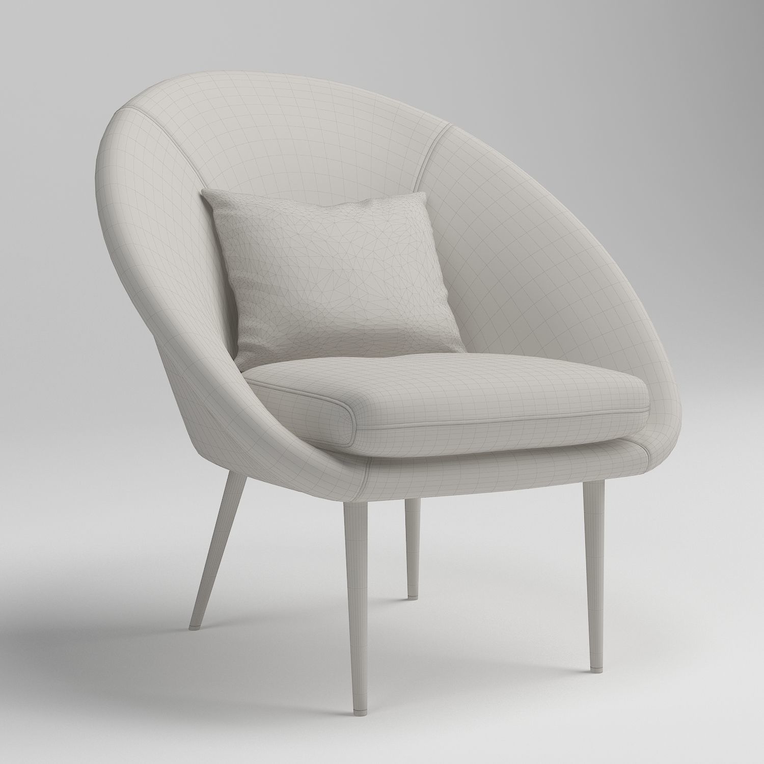 Chairs collection 02 3D model_9